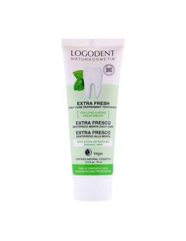 DENTRIFRICO EXTRA FRESCO MENTA LOGODENT 75 ml.