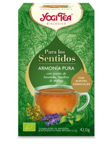 YOGI TEA - ARMONIA PURA PARA LOS SENTIDOS 20 Bolsitas.