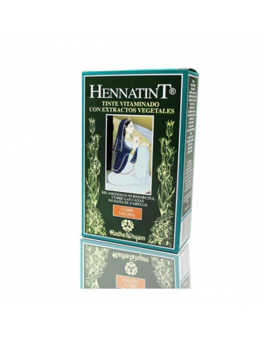 TINTE DE HENNA COBRE NATURAL RADHE SHYAM