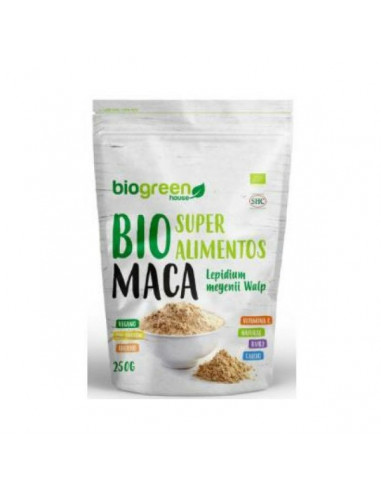 MACA BIO EN POLVO  250 Gr. BIOGREEN HOUSE