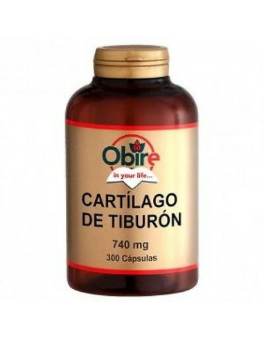 CARTILAGO DE TIBURON 740 mg. 300 Cap. OBIRE