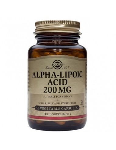 1604ACIDO ALFA LIPOICO  50 Vcap. 200mg. SOLGAR