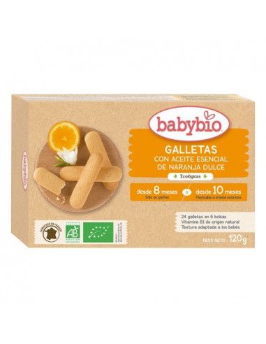 GALLETAS DENTICION 8 MESES ECO  120 Gr. BABYBIO