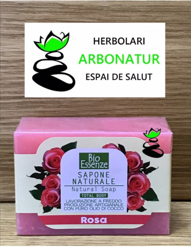 JABON ARTESANO BIO COCO Y ROSA 100 Gr. BIO ESSENZE