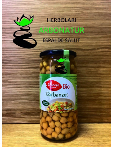 GARBANZOS COCIDOS BIO 660 Gr. EL GRANERO INTEGRAL