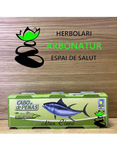 ATUN CLARO CON ACEITE DE OLIVA  ECO 80 X 3 240 Gr. CABO DE PEÑAS