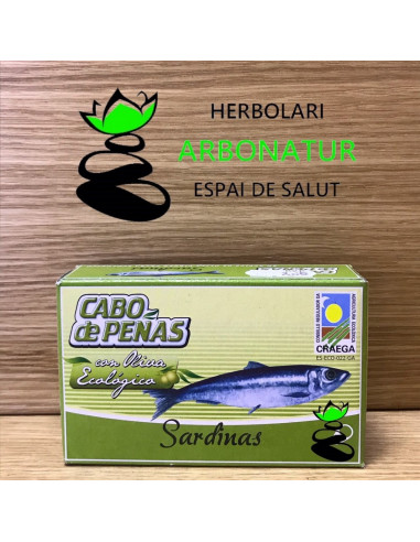 SARDINAS CON ACEITE DE OLIVA ECO 120 Gr. CABO DE PEÑAS