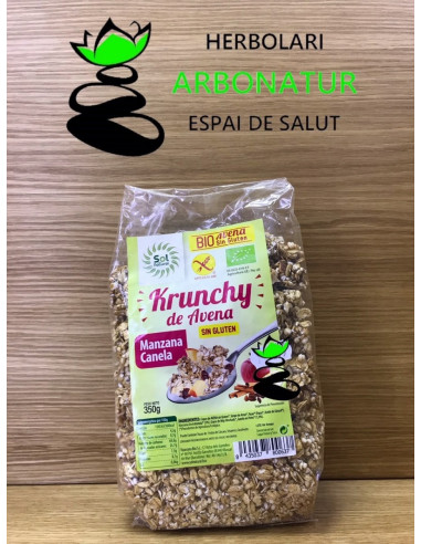 KRUNCHY DE AVENA SIN GLUTEN  manzana...