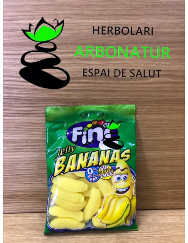 GOLOSINAS BANANAS SIN GLUTEN 100 Gr. FINI