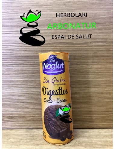 GALLETAS SIN GLUTEN DIGESTIVE CACAO NOGLUT SANTIVERI 200 Grs.