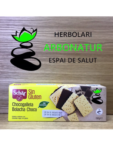 BISCOTTI CON CHOCOLATE 150 Gr. SCHAR