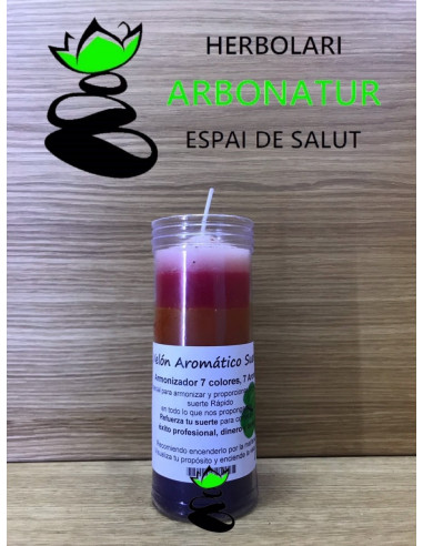 VELON AROMATICO DE LA SUERTE 7 COLORES 7 AROMAS 7 CHACRAS