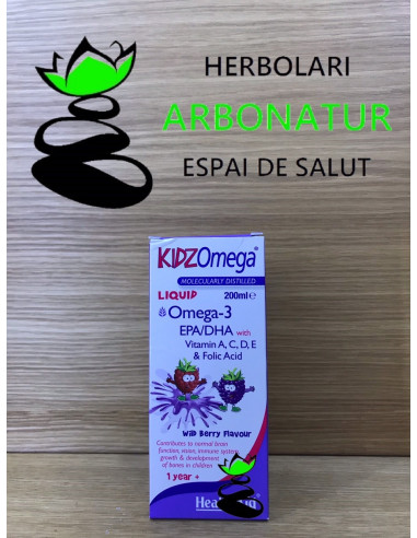 KIDZOMEGA3 LIQUID 200 ml. HEALTH AID
