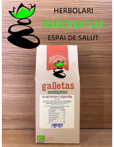 GALLETAS DE SARRACENO Y ALGARROBA 200 GR. P.R.S