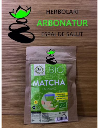 MATCHA BIO EN POLVO 70 Gr. SOL NATURAL