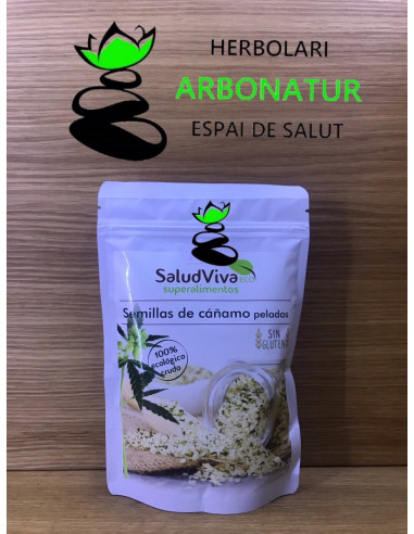 SEMILLAS DE CAÑAMO PELADAS - 250 Gr. SALUD VIVA  - SIN GLUTEN