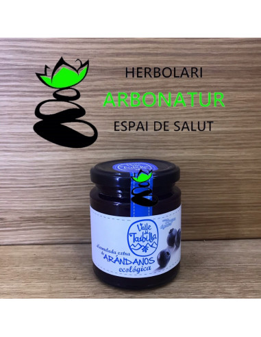 MERMELADA EXTRA DE ARANDANOS CON SIROPE DE AGAVE (VALLE DEL TAIBILLA) P.R.S