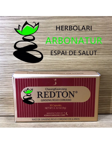 REDTON GINSENG ROJO COREANO 30 Cap.  ABAMED PHARMA