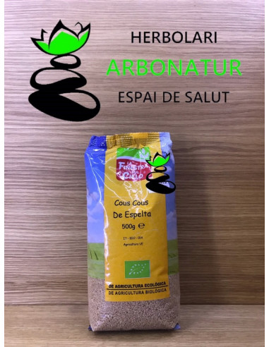 COUS COUS DE ESPELTA ECO 500 Gr.  LA FINESTRA AZUL CIELO