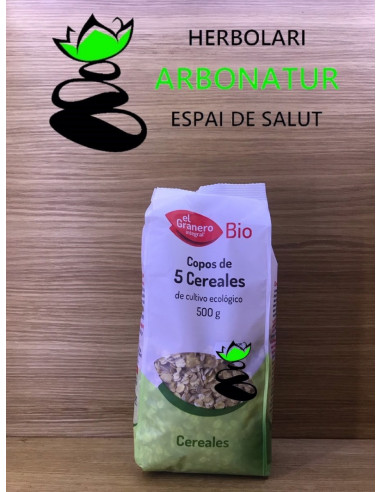 5 CEREALES COPOS ECOLOGICOS 500 Gr. EL GRANERO INTEGRAL