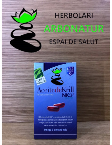 ACEITE DE KRILL NKO 120 Cap. 500 mg. CIEN POR CIEN NATURAL