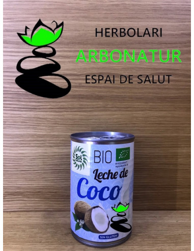 LECHE DE COCO ECO PARA COCINAR SIN GLUTEN 400 ml. SOL NATURAL