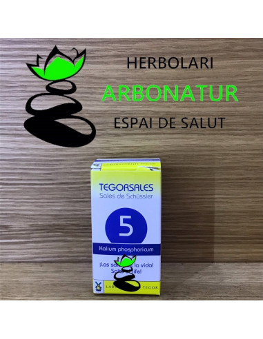 TEGORSAL Nº 5 - SALES DE SCHÜSSLER - KALIUM PHOSPHORICUM