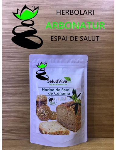 HARINA SEMILLAS DE CAÑAMO ECO SIN GLUTEN 250 GR.