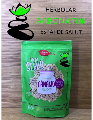 VITA SEEDS SEMILLAS DE CAÑAMO PELADAS ECO 200 Gr. EL GRANERO INTEGRAL