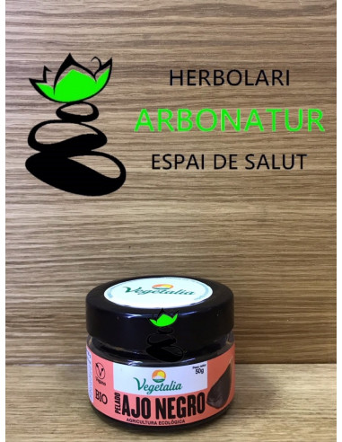 AJO NEGRO PELADO FERMENTADO  BIO 50 Gr. VEGETALIA