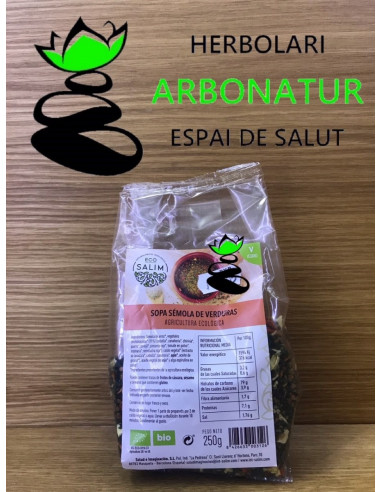 SÉMOLA DE VERDURAS ECOLÓGICAS 250 Gr. ECO-SALIM