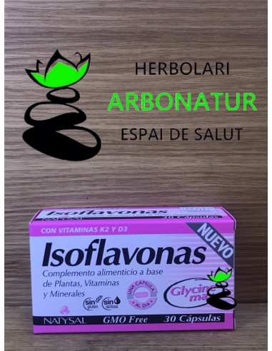 ISOFLAVONAS + VIT. K2 Y D3 30 Cap. NATYSAL