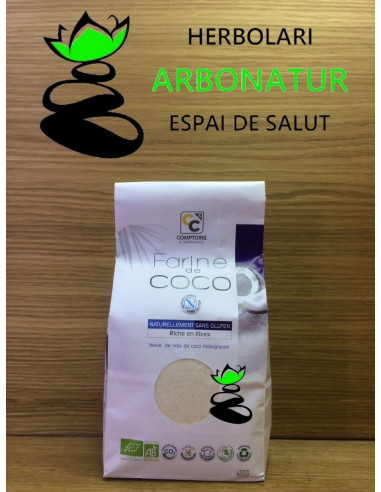 HARINA DE COCO ECO SIN GLUTEN 400 Gr. COMPTOIRS & COMPAGNIES