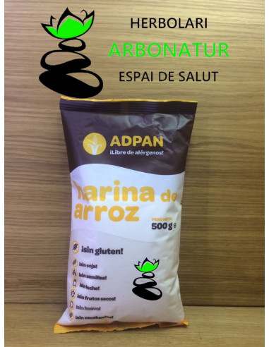 HARINA DE ARROZ SIN GLUTEN 500 Gr. ADPAN