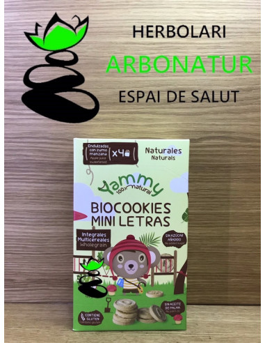 BIOCOOKIES MINI LETRAS 120 Gr. YAMMY