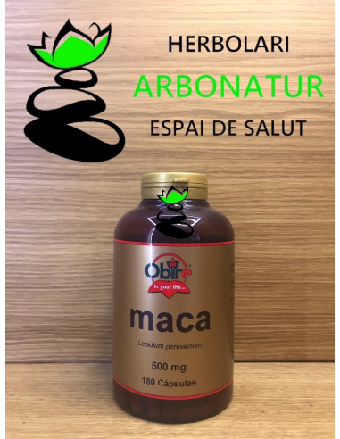 MACA 500 Mg. 180 Cap. OBIRE