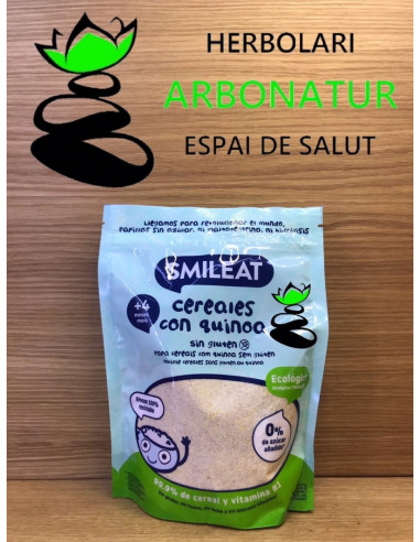 Smileat Papilla de Cereales Sin Gluten con Quinoa 200g