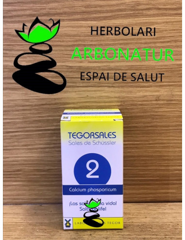 TEGORSAL - Nº 2 - SALES DE SCHÜSSLER - CALCIUM PHOSPHORICUM