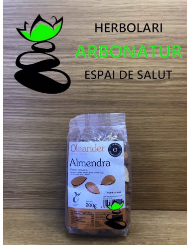 ALMENDRA CRUDA CON PIEL ECO 200 Gr. OLEANDER