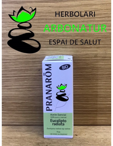 ACEITE ESENCIAL EUCALYPTUS RADIATA BIO  PRANARÔM 10 ML.