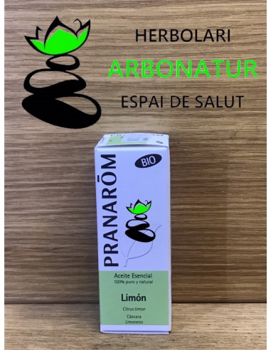 ACEITE ESENCIAL DE LIMON CASCARA BIO 10 ml. PRANARÔM