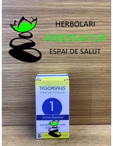 TEGORSAL Nº 1 - SALES DE SCHÜSSLER - CALCIUM FLUORATUM