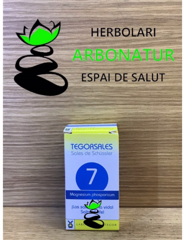 TEGORSAL Nº 7 - SALES DE SCHÜSSLER - MAGNESIUM PHOSPHORICUM