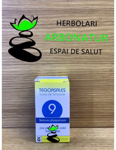 TEGORSAL Nº 9 -SALES DE SCHÜSSLER - NATRIUM PHOSPHORICUM