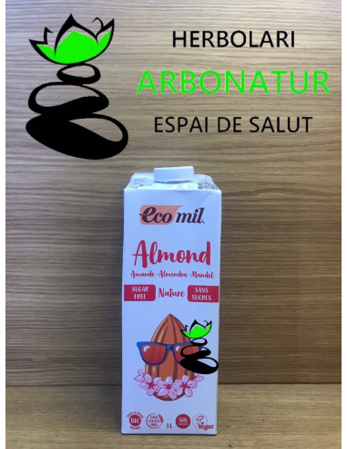 BEBIDA DE ALMENDRA ECO SIN AZUCAR 1 Ltr. ECOMIL