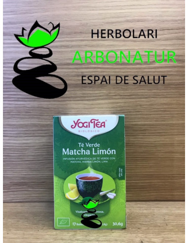 YOGI TEA - TÉ VERDE MATCHA LIMÓN 17 Bols.