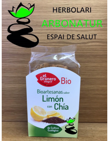 BIOARTESANAS LIMON CON CHIA 250 Gr. EL GRANERO INTEGRAL