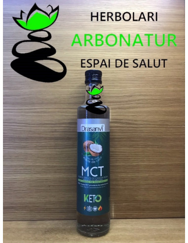 ACEITE COCO MCT KETO VEG. 500 ml. DRASANVI