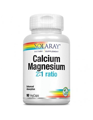 CALCIUM MAGNESIUM 90 Vcap SOLARAY