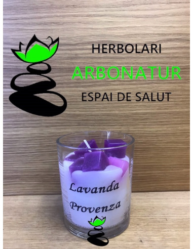 VELA AROMATICA VASO AROMA LAVANDA PROVENZA